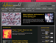 Tablet Screenshot of deftonesworld.com